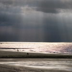 Sonnenstrahlen über der Nordsee